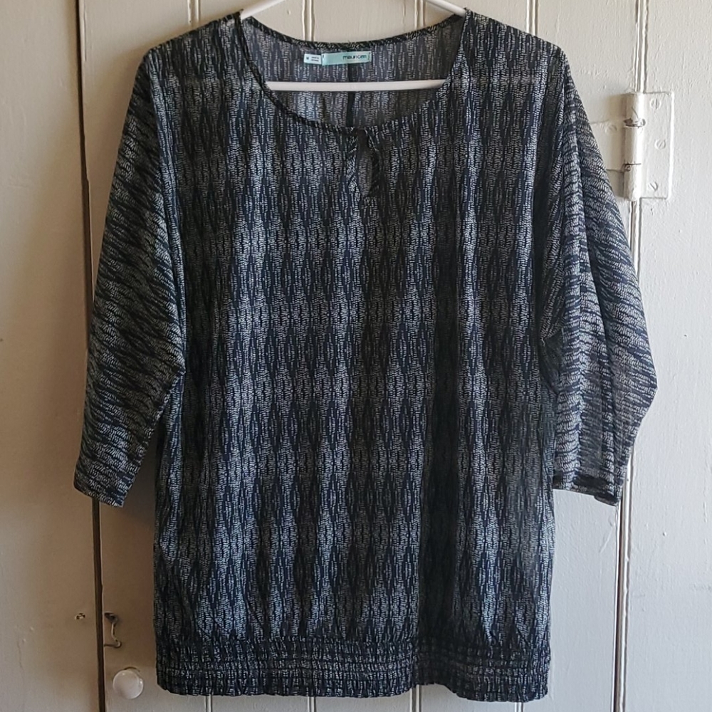 Maurices Fall Blouse with Built In Cami Size M